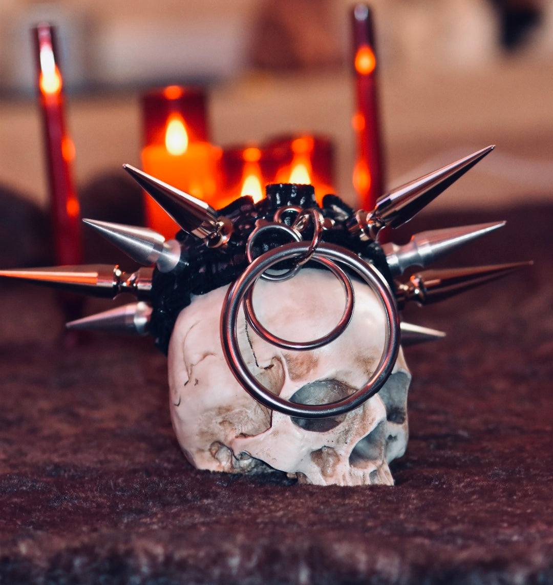 Spikes - Vegan Leather Choker