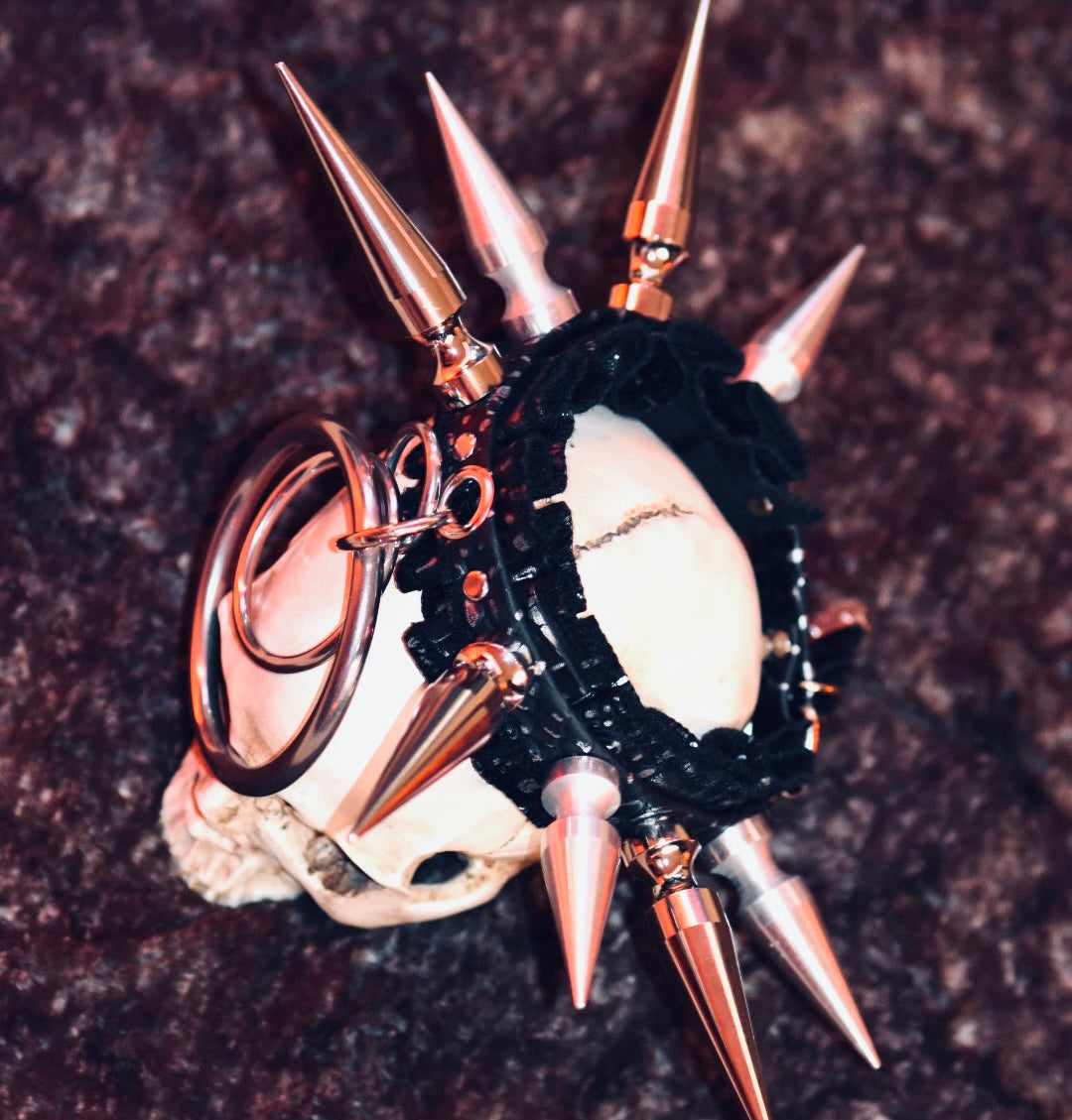 Spikes - Vegan Leather Choker
