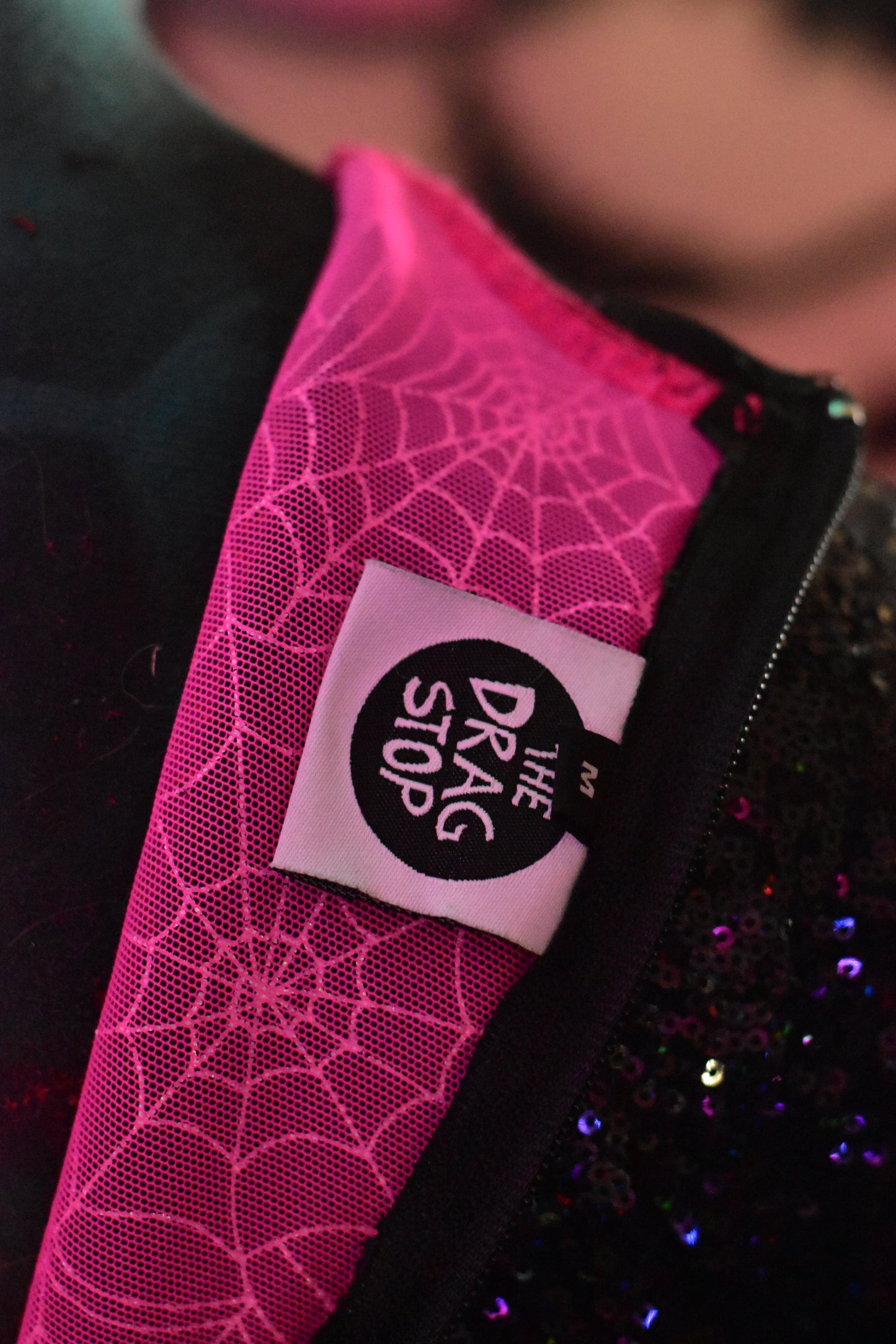 Pink Spiderweb Leotard + Chaps (@TheDragStop) Size M Never Worn