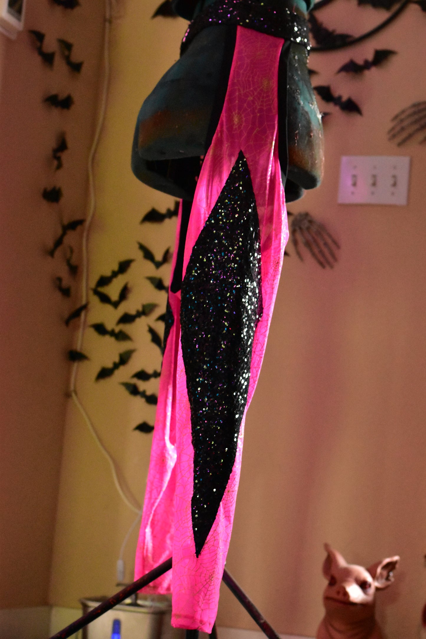Pink Spiderweb Leotard + Chaps (@TheDragStop) Size M Never Worn